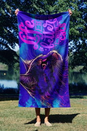 Mijölnir Life With Cats 90 Toalla de Playa Multicolor